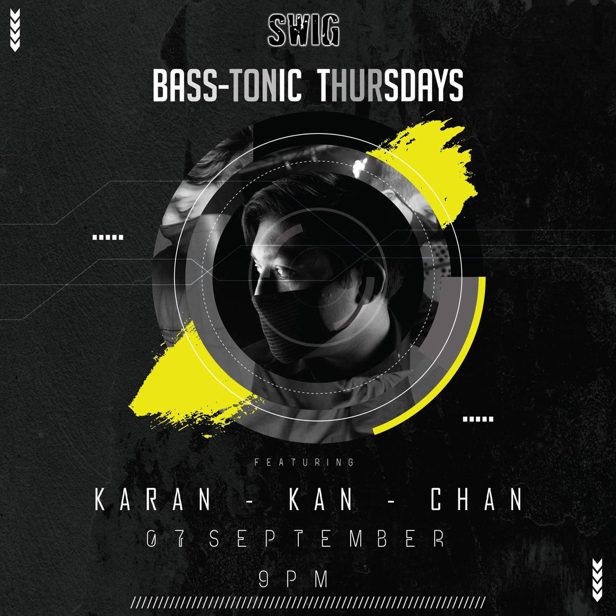 Swig_Pune's tweet photo. This Thursday, the man with a plan, @kkanchanmusic takes charge of our #BASSTonic night! Bass heavy and Trap music galoorrreeee! #Swig #Pune https://t.co/pyz9ZNXoJ1