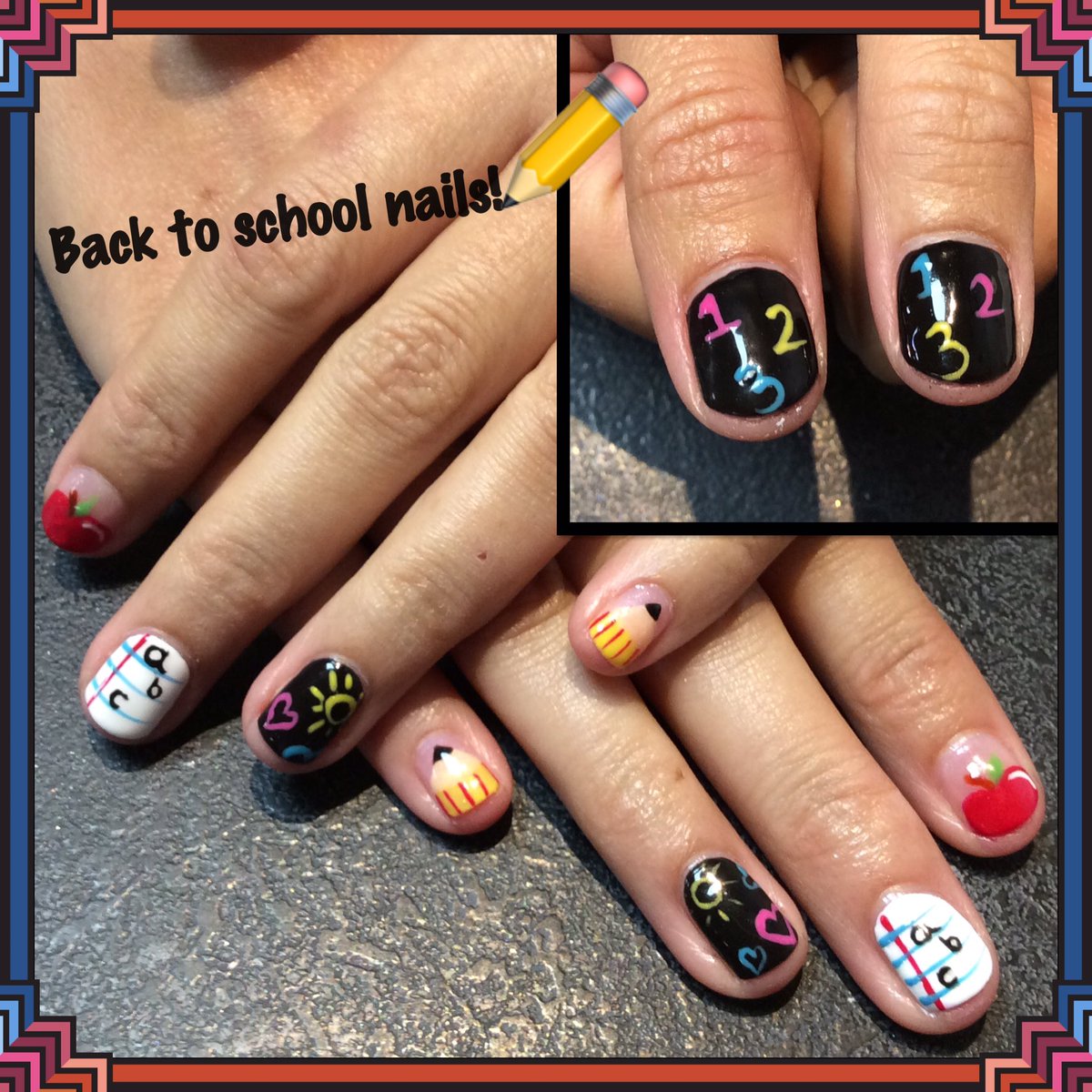 hartandsoulwal's tweet photo. Good luck everyone going back to school or staring a new school this week!
#backtoschool #backtoschool2017 #backtoschoolnails #cnd #shellac https://t.co/H8RTQ73Kbn