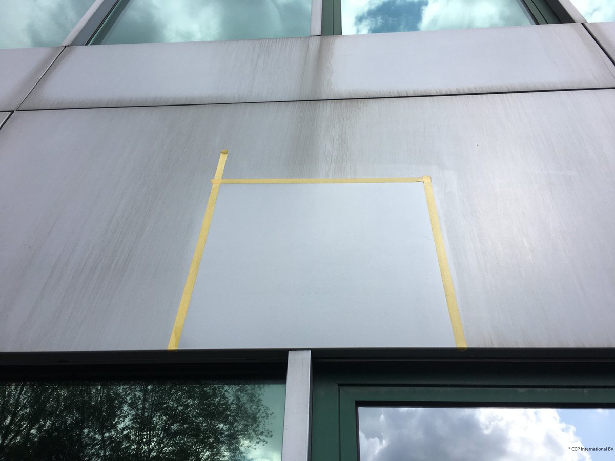CCPI_BV's tweet photo. Mooi referentieproef, reiniging middels #PreClean® N-Crème en #PreClean® AL10 en geconserveerd middels #PreCare #RenoCoat®. https://t.co/BSgxpohwfi