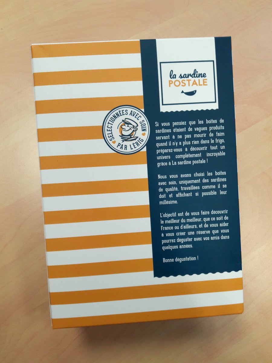 PELISSIER373618's tweet photo. @DidineProject J'ai reçu la box de la sardine postale par #LaPoste Le contenant est déjà un cadeau en soi ! #innovation #startup #sardine https://t.co/Ay8SBxb3ky