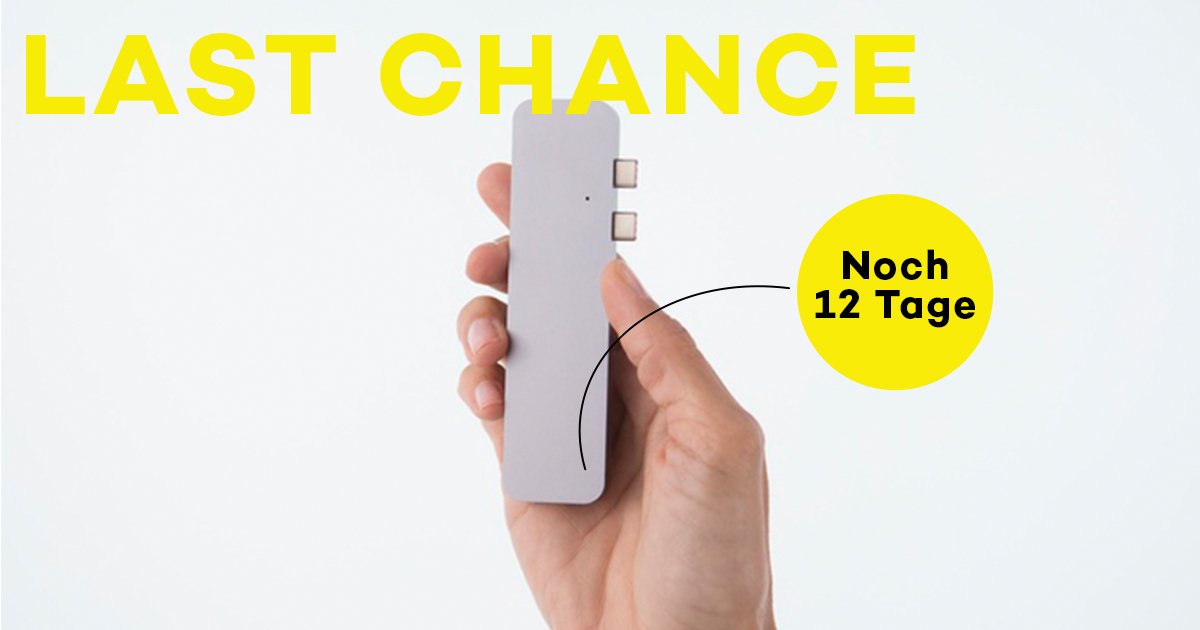 StarterSpaceDe's tweet photo. Mehr Anschluss für dein #MacBookPro: Dieser Hub ist die neue Schaltzentrale mit #USB, #HDMI und #SD-Cardreader. Noch 12 Tage bei uns! https://t.co/z3LjyoZQHO