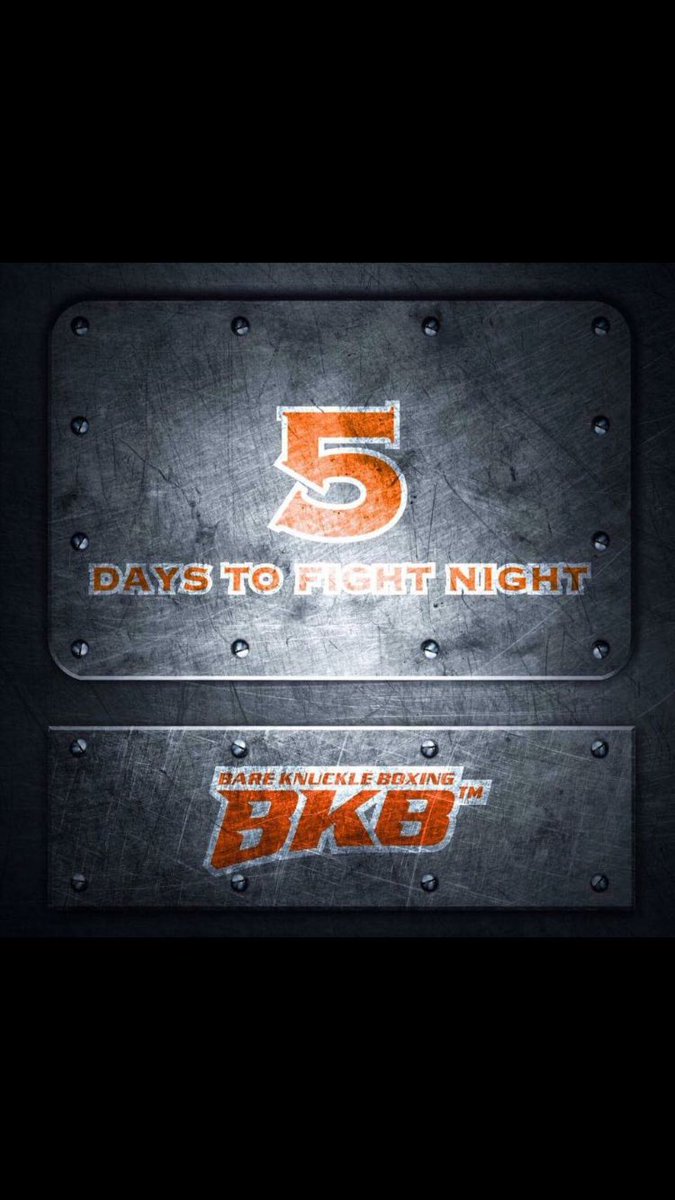 bkb_official1's tweet photo. 5 days to biggest bareknuckle show ever #bkb7 Liverpool England @Young__Assassin @BigJoeEgan @thegoalzone @RobReid_Boxer @Iamzulubaz https://t.co/AaiGPEOAw5