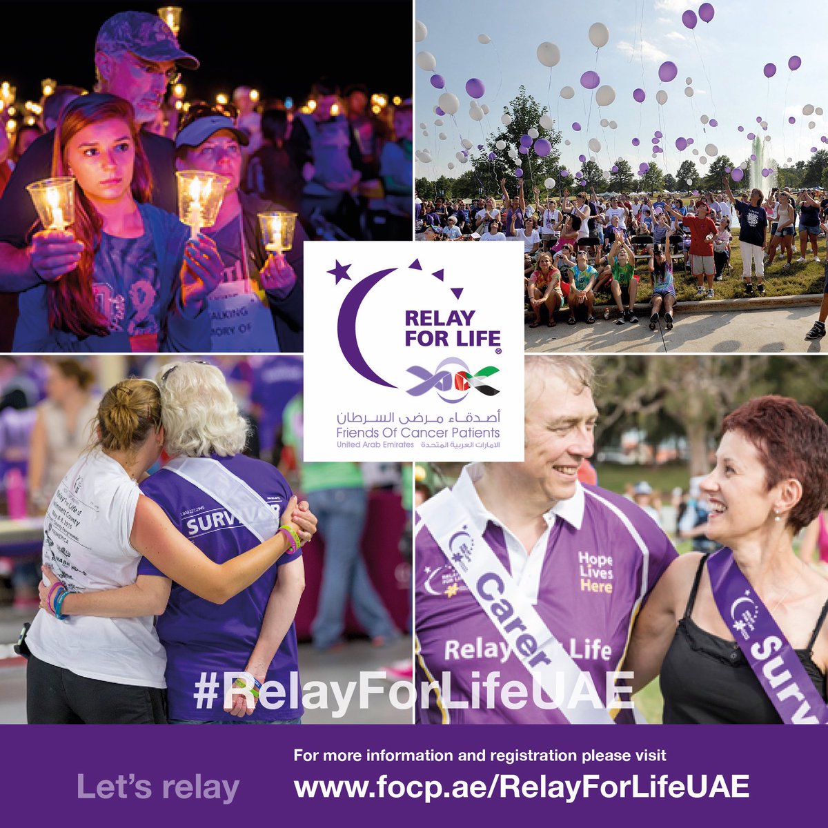 focpuae's tweet photo. Looking for a fun way to spread awareness? Then Relay For Life is the place for you, Join us now , link in bio
#RelayForLifeUAE
#letsRelay https://t.co/O8S1alQM6T