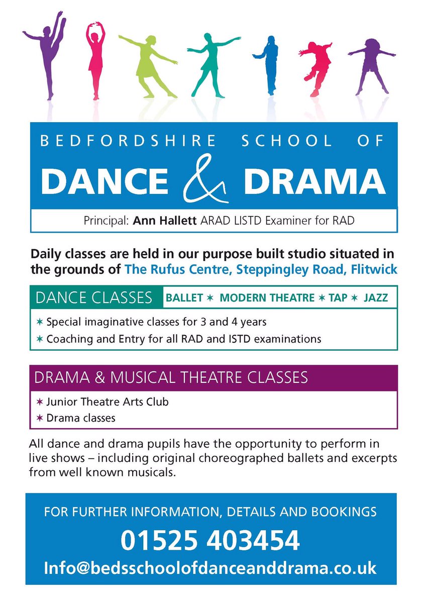 BedsDance's tweet photo. Today (4th September) is the start of the new term. Check out the class timetable here https://t.co/5IA5hlXAiS #ballet #tap #Dance https://t.co/SvzH1wE68f