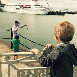 dlr_pop's tweet photo. A lot going on in this photo from Susann Tschoerner. Loving this snap of Sebastian by the sea gazing at @WindstarCruises #starpride #dlrpop https://t.co/XwEng9jDw6