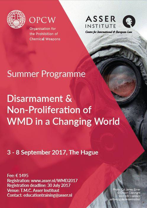 OPCW's tweet photo. Marking #OPCW20: OPCW's DG gives the key-note address at @TMCAsser  Annual Programme on Weapons of Mass Destruction: https://t.co/FcliHniSwp https://t.co/Q6mpEHU5jE