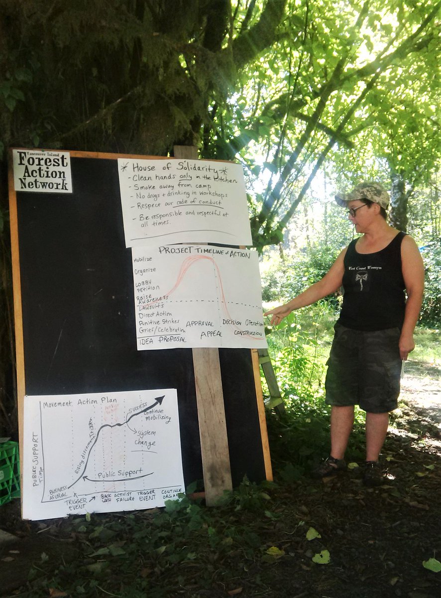 blunt1's tweet photo. Today at #EcoProtectors Training: Strategic planning workshop, flotilla practice, ninja forest skills, making plans for #resistance. #KMFACE https://t.co/ySfpbu5LT6