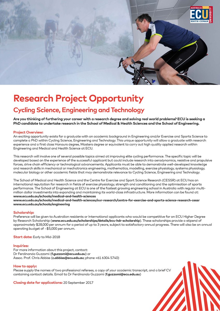 AbbissC's tweet photo. PhD opportunity in Cycling Science, Engineering and Technology. Applications closing soon. https://t.co/I5rtpeCYK0