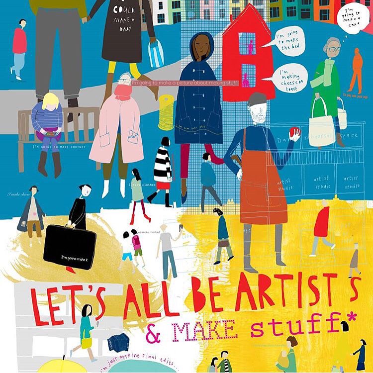 Happy Monday everyone! Let's all be artists &amp; make stuff! Brilliant piece of art by <a href="/broadway_hannah/">hannah broadway</a> 💥#illustration #artist #design #bristol