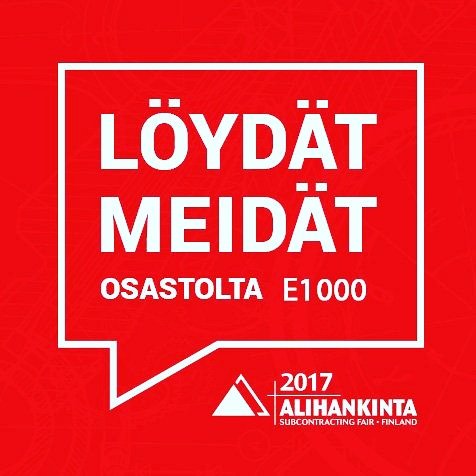 Materflow's tweet image. Löydät meidät Alihankinta 2017 messuilta osastolta E1000. Tulehan jutulle. #materflow #3dtulostus #additivemanufacturing #alihankintamessut