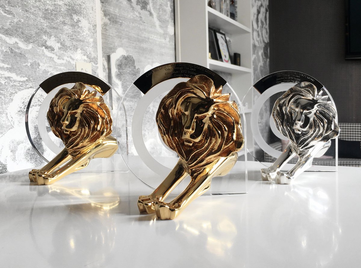 xyzstudios's tweet photo. It’s a proud day as we welcome 3 shiny new cats into the studio! Congrats to our team for their work on Google's 'Through the Dark' #Cannes https://t.co/gU6kxPchCt