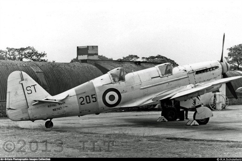 Fairey Firefly T.2, MB747 at the 1955 Stretton Navy Day