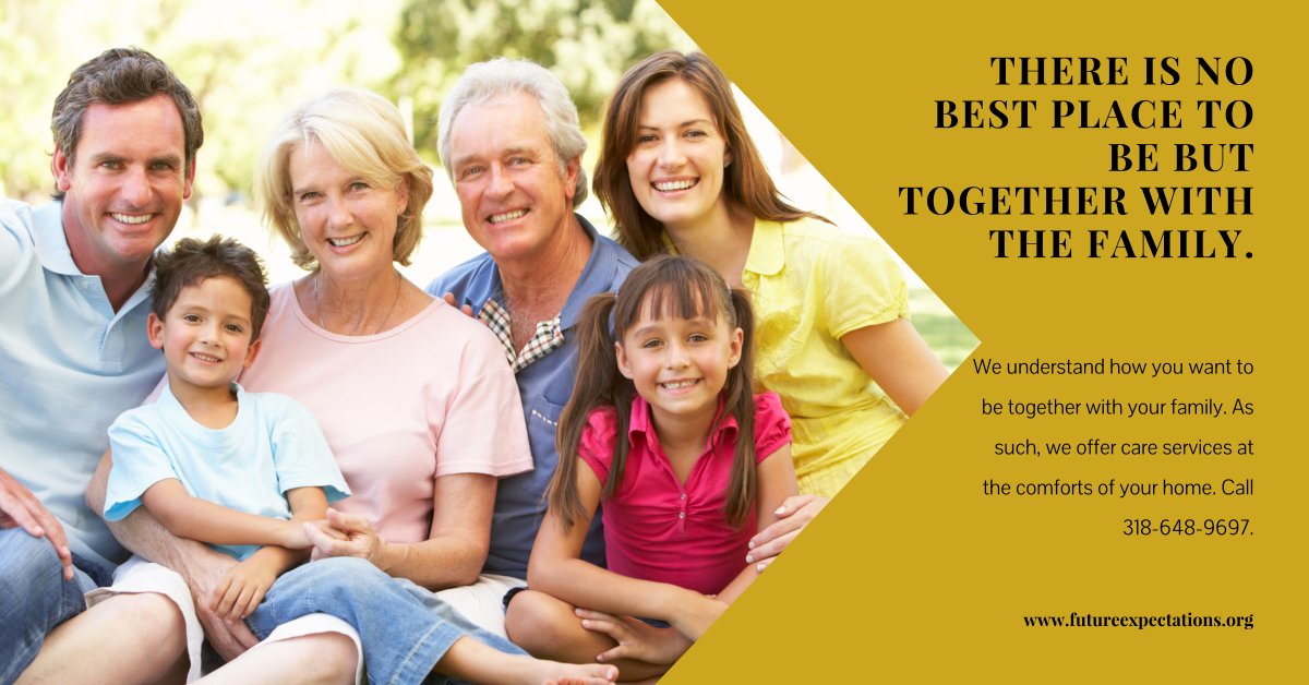 FExpectations's tweet photo. We understand how you want to be together with your family. Call 318-648-9697. #FutureExpectationsCommunityCareServices https://t.co/UcRIxCgzoV