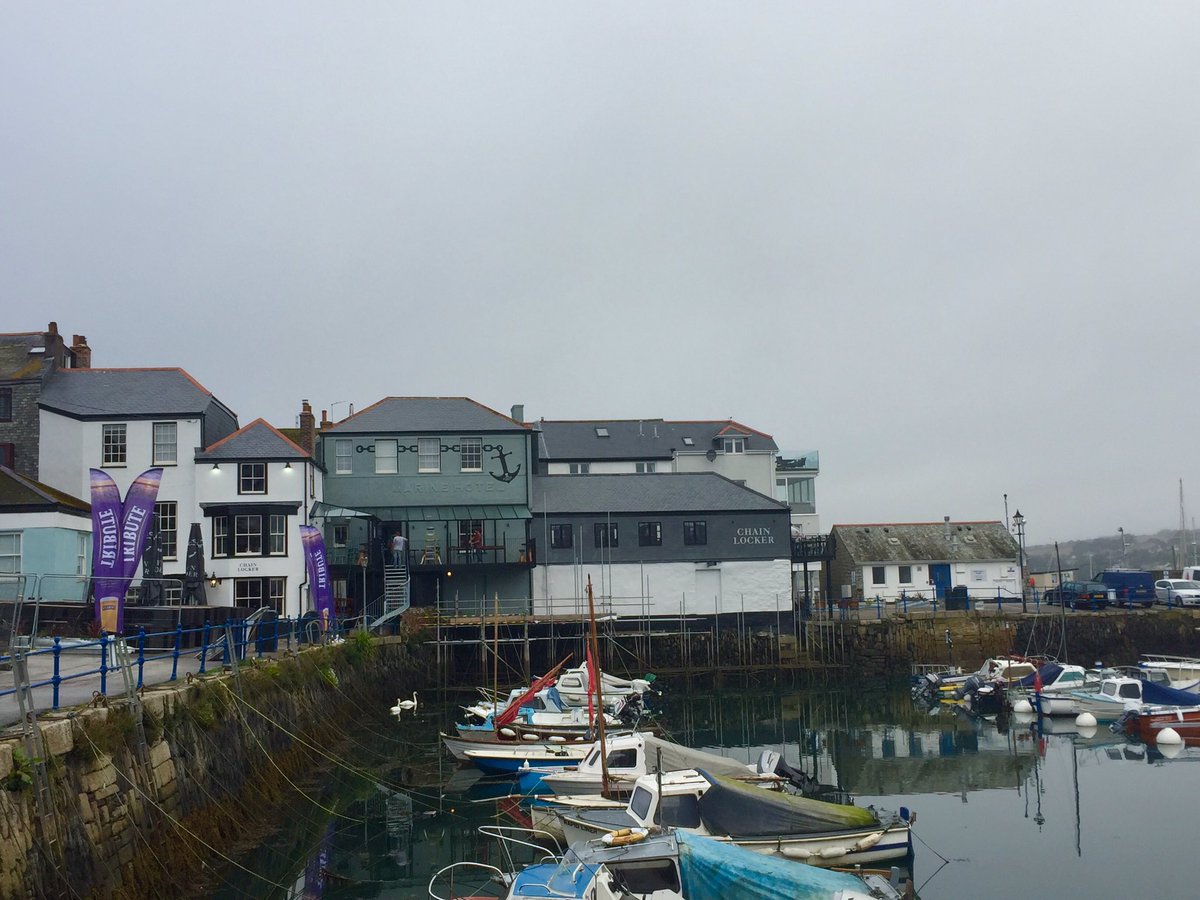 Bit of a grey Monday here in Falmouth but the team <a href="/TheChainlocker/">Chain Locker</a> are busy with final touches before opening later today. It's all go!