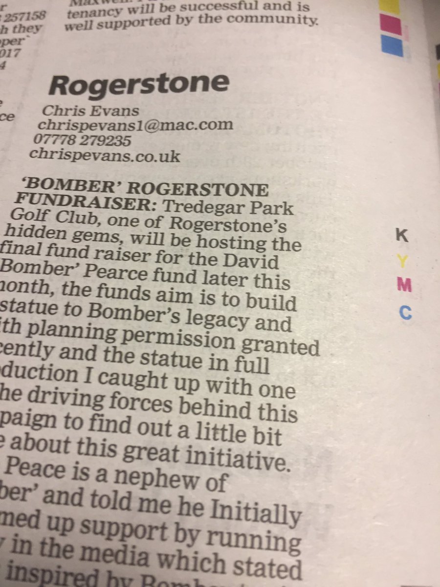 chrispevans1's tweet photo. Catch up on my Rogerstone #grassroots column in today's Argus 30/31/32 #newportsrocky #flowerfest #gettajob #haveyoursay #scrumtime #ballet https://t.co/YBaoOt7fPR