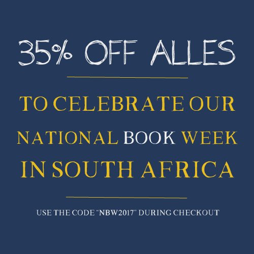 It's #NationalBookWeek, and to celebrate we're giving you 35% off ALL OUR BOOKS! Simply use the code "NBW2017" during checkout. #kidslit
