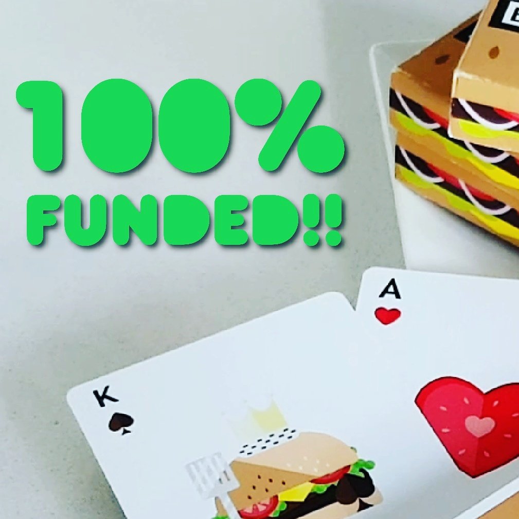 FLAMINKO_pc's tweet photo. Burger are 100% funded on Kickstarter!! https://t.co/HthGlTgs5x
