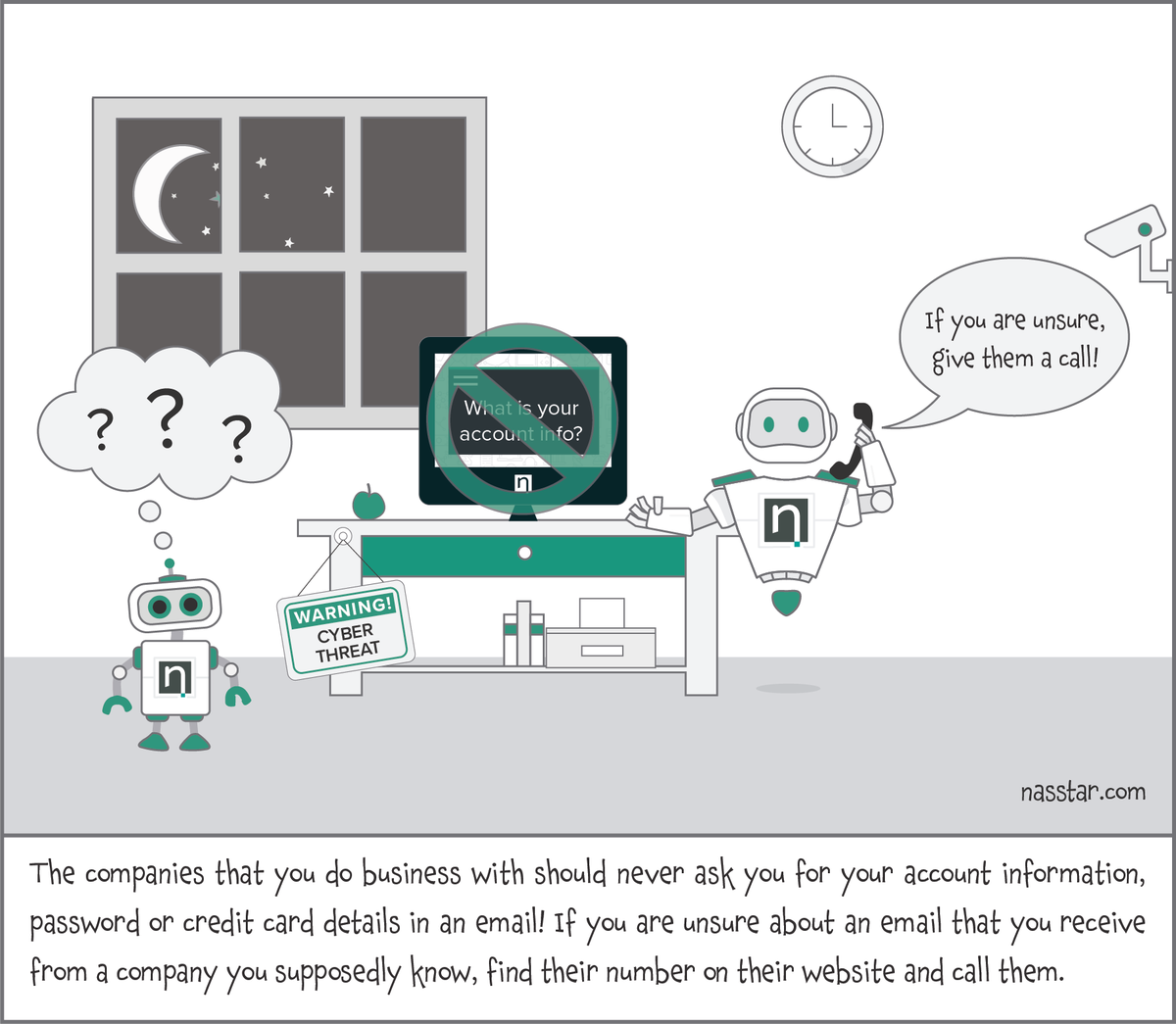 TheNassbot's tweet photo. Never Respond to Emails Asking for Personal Information #security #phishing #cybercrime #CyberSecurity #data #dataprotection #MondayMorning https://t.co/DmOFOrZzxZ