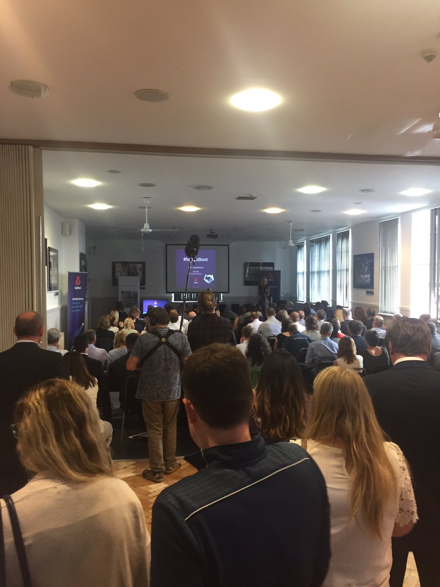 iainglover's tweet photo. Before and after! What a turnout for our #Exeter #natwestboost event. There's a real buzz in the air. https://t.co/1XPSSlpnN0