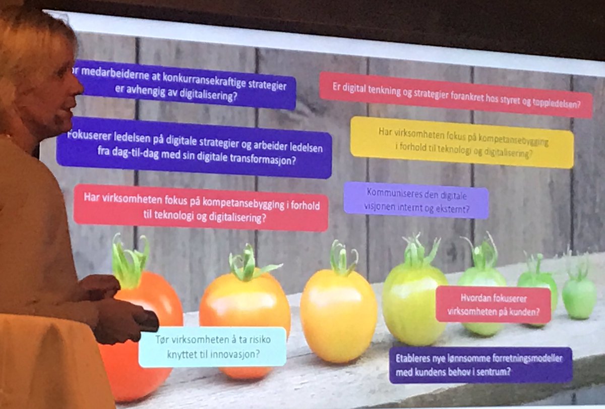 YvonneFosser's tweet photo. "Alt som kan digitaliseres, vil digitaliseres". @bentesollid om fremtiden, digitalisering og endringskultur. #INSummit2017 #INleadership https://t.co/NWBI14va1U