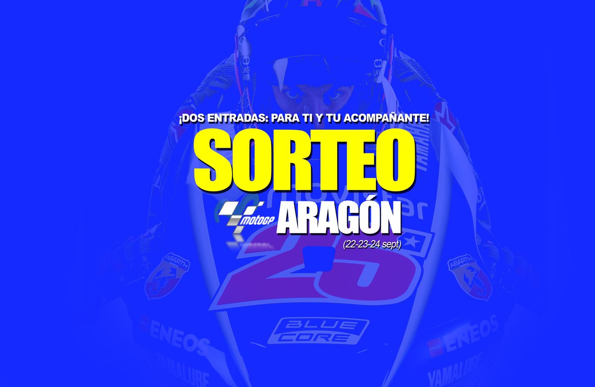 navarrohermanos's tweet photo. ✅✅ #SORTEO 2 entradas para @MotoGP Aragón😏😏 ¡RT + FOLLOW! 👏👏🙌👏👏🙌 https://t.co/II7qJdTpWQ