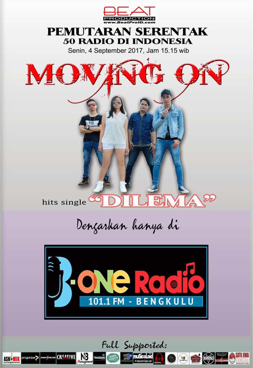 Stay tune guysss #nowplaying pemutaran serentak single Moving On - Dilema #movingondilema