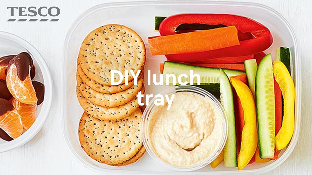 Tesco's tweet photo. Kids heading #BackToSchool? Liven up their lunchboxes with our healthy ideas you can easily prep ahead! https://t.co/Ty9SKiEUWp https://t.co/pOOAfSi1Hg