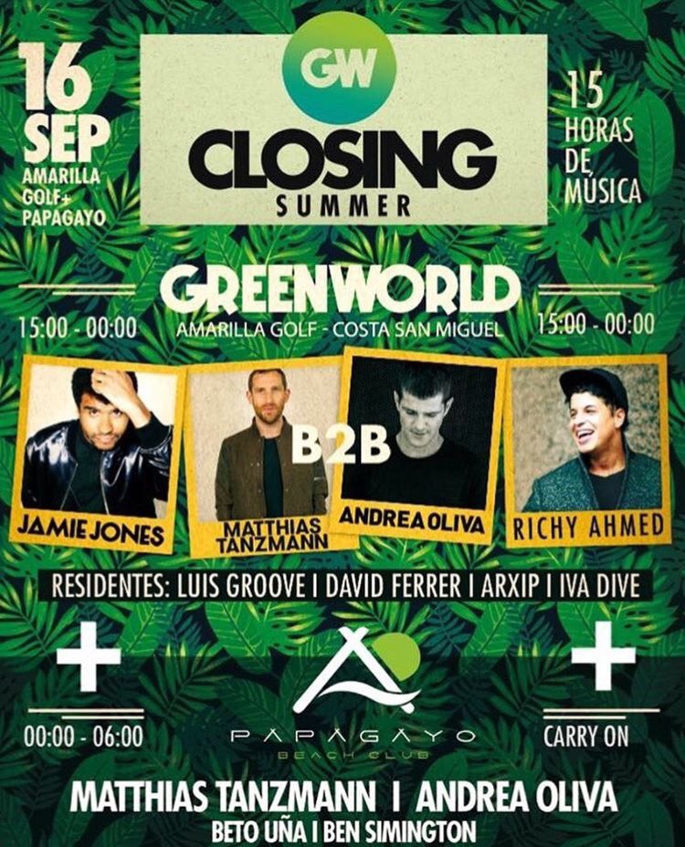 VanessaSC79's tweet photo. #closing #festivals #tenerife #underground @GreenWorldFest &amp; after party @ @papagayoclubtf 🍀💚🔝🎵 https://t.co/CLgd3jfQdt