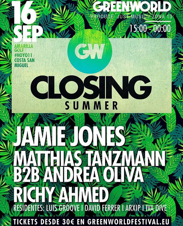 VanessaSC79's tweet photo. #closing #festivals #tenerife #underground @GreenWorldFest &amp; after party @ @papagayoclubtf 🍀💚🔝🎵 https://t.co/CLgd3jfQdt