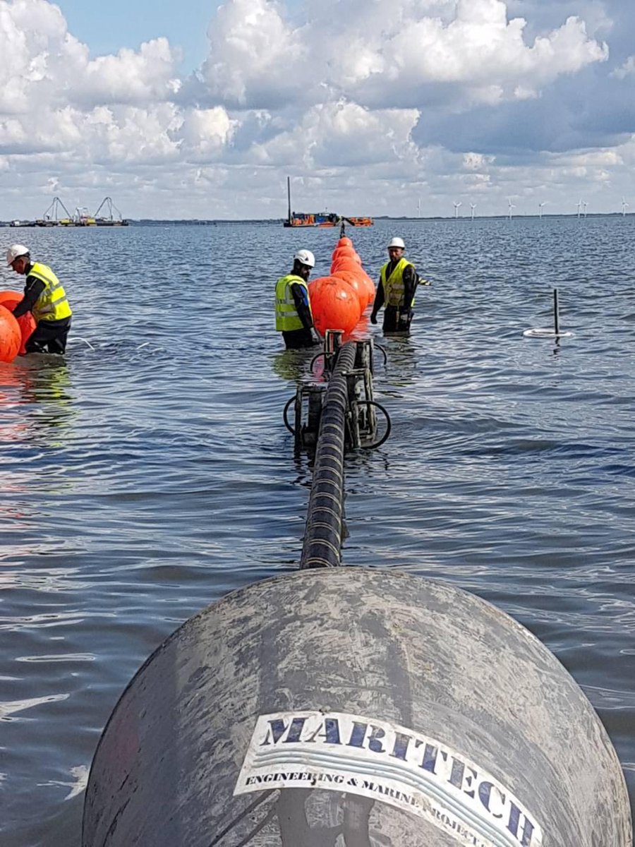 Maritech_group's tweet photo. 2 off HV Cables pulled in. We'll be waiting on the other side. @Maritech_group #EngineeringSolutions #SubseaCable #Offshore #Subsea https://t.co/GOp6teJ8Ns