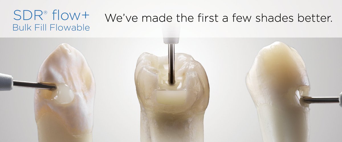 DENTSPLY_UK's tweet image. Say hello to NEW #SDRflow+ - we've made the first #BulkFill Flowable a few shades better - Order from today at ow.ly/aUYm30eTduj