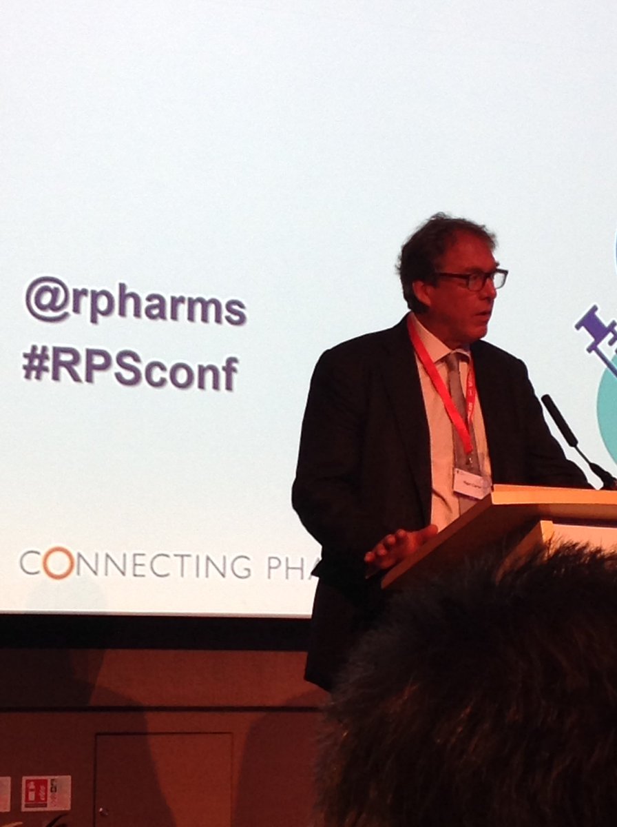 TheGPhC's tweet image. Nigel begins his #RPSConf session by emphasising the importance of continuing to work with everyone in pharmacy on #PharmReval