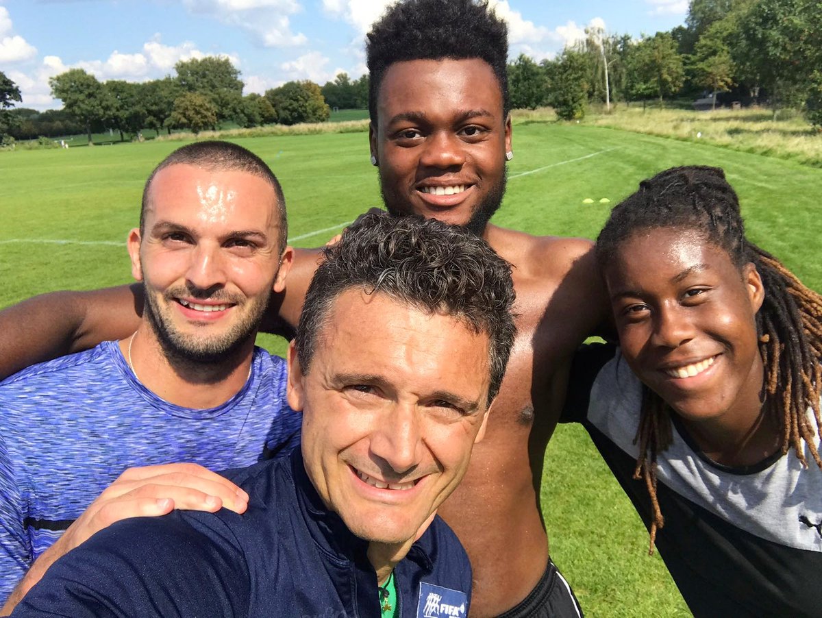 IsokineticMed's tweet photo. 😎🔝Amazing rehab on the field with Ben Sahar, Aristide Bassele and Sampson Vyan! ⚽
#Isokinetic #London #sportsmedicine #orthopaedic #bensahar https://t.co/N40EeUl6oU