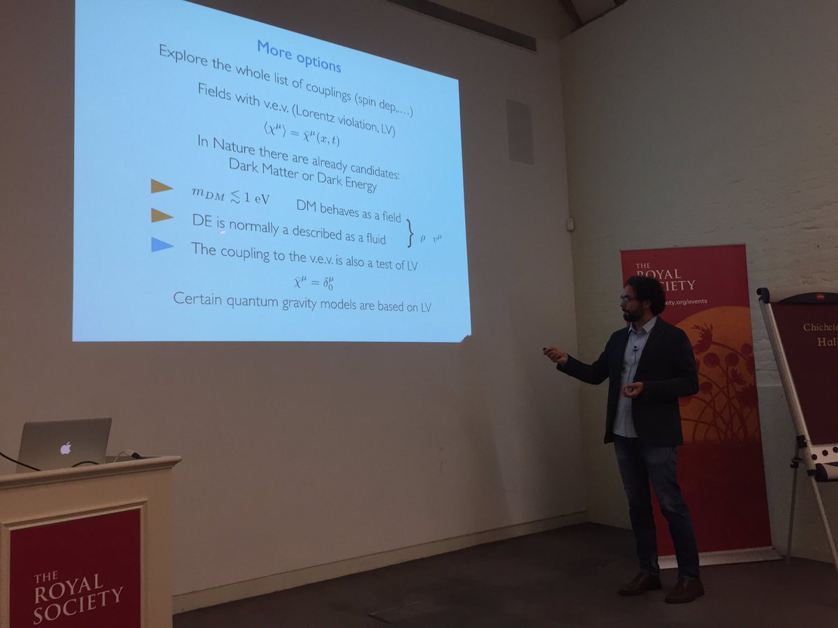 antimatter2016's tweet photo. Diego Blas discussing antimatter gravity @royalsociety https://t.co/UJcNIszlIk