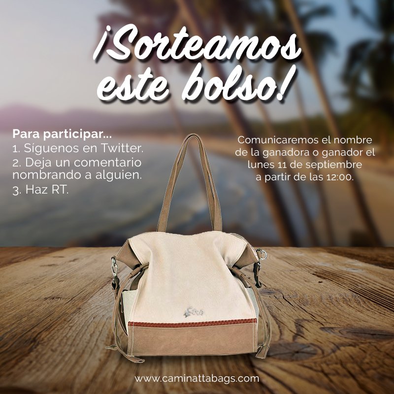 CaminattaBags's tweet photo. [#SORTEO] Llévate este #bolso y empieza bien el curso 👌 
📌 Síguenos 
📌 RT 
📌 Deja un comentario nombrando a alguien
https://t.co/vZg49p3xBo https://t.co/BbHHgBrhsp
