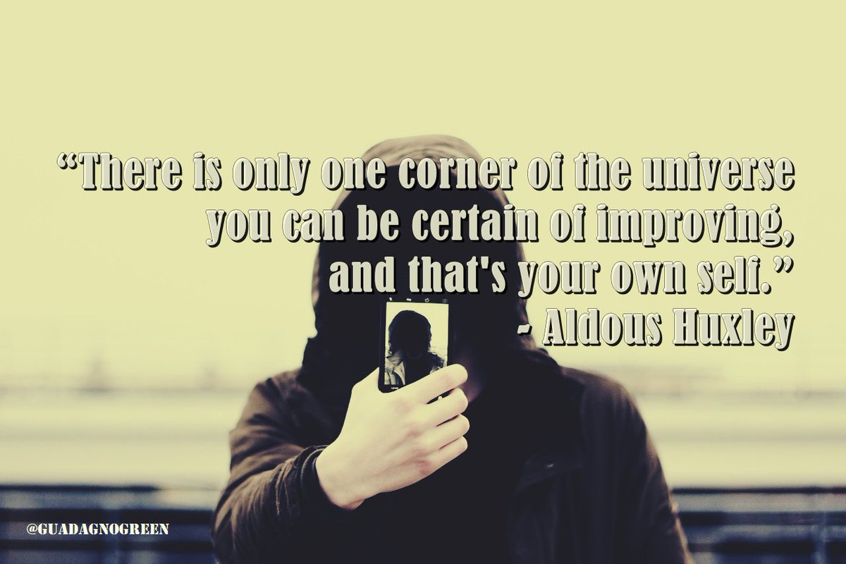 MarinaCurilov's tweet photo. #quoteoftheday #4September2017
“There is only one corner of the universe you can be certain of improving, and that's your own self.” https://t.co/JqZX2TCrVR