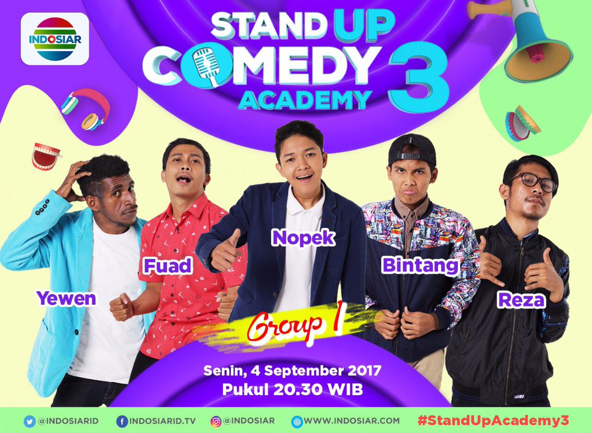Hai hai hai pada kangen mimin? 🙊
Malam ini episode perdana show #StandUpAcademy3 ! Udh siap nonton kan kan