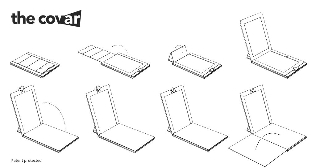 While reading, the tablet recognises the page and focus the reader in the book. Pictures, videos, sounds, games enrich the experience.
