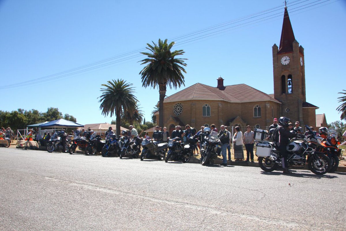vslandbou's tweet photo. #VKBFSASafetyDesk is grateful for all the farmer's support for the #BikersRideAgainstFarmMurders i t #FreeState.They on the road till 6 Sep. https://t.co/pYlOOUhNAB