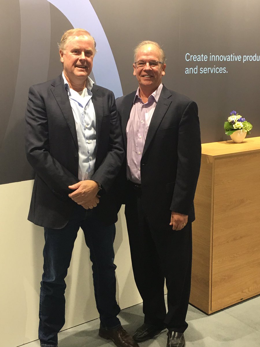 JimB_NY's tweet photo. Rob @InnrLighting and @SScottB at #IBMatIFA saluting almost 10 years of working together on connecting products and experiences https://t.co/7T9DkEFKhp