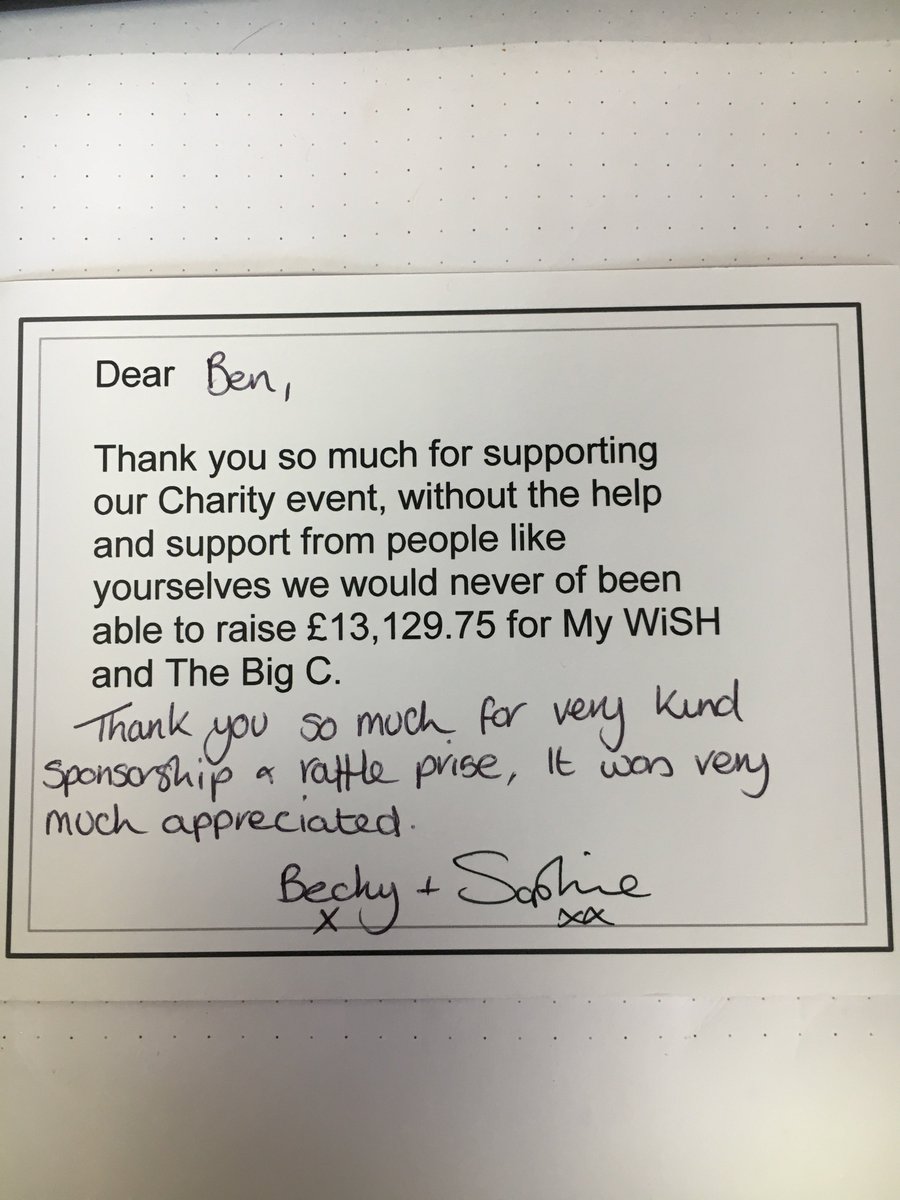miganglia's tweet photo. Amazing to hear how much @hhcball raised at their charity evening for @MyWishCharity and @bigctweets, honoured to be part of the event. https://t.co/UtgMs4F7mw
