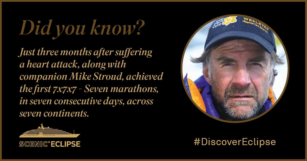 ScenicLuxury's tweet image. Here&apos;s our fourth #FiennesFact. Just three more day&apos;s until our Scenic Eclipse showcase event! #DiscoverEclipse