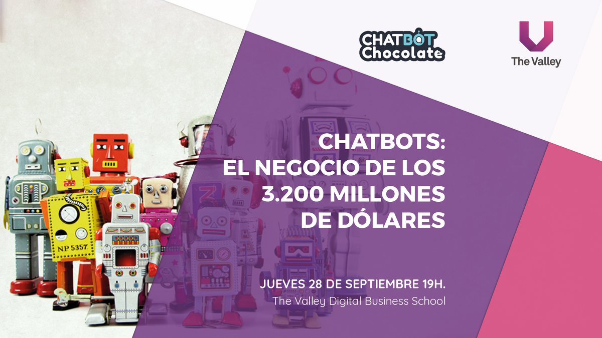 mma_spain's tweet photo. El 28/06 en Madrid, Mesa redonda #Chatbots - El negocio de los 3200 millones de dólares @TheValleyDBS #EventosValley https://t.co/sOUH5HfiIu https://t.co/zqwidLUNLA