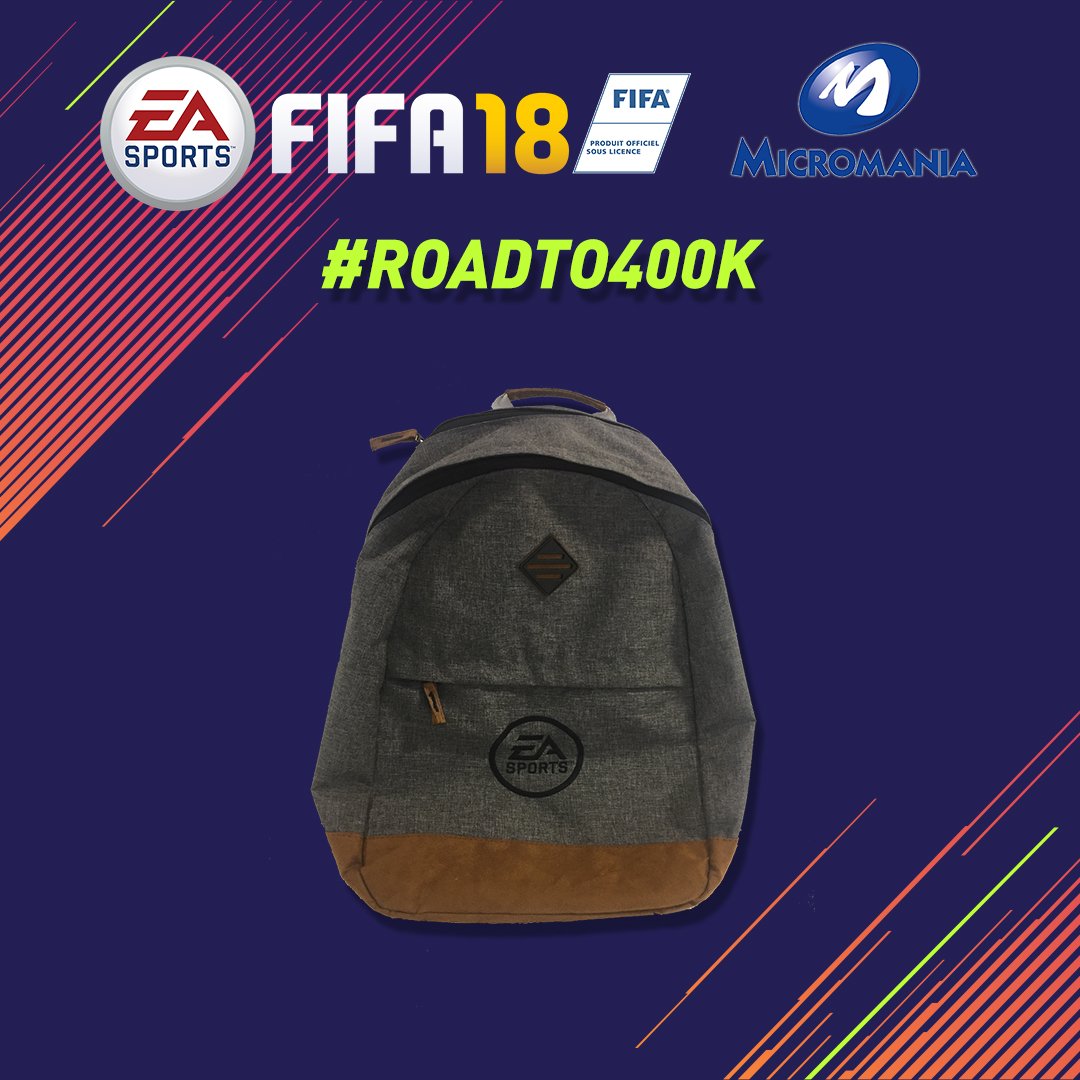 easportsfcfr's tweet photo. Vous avez révélé le premier lot du concours #RoadTo400k ! Quel est le 2ème lot ? #RT &amp; #Follow @EA_FIFA_FRANCE et @Micromania_FR ! #FIFA18 https://t.co/zpq3ylrqOX