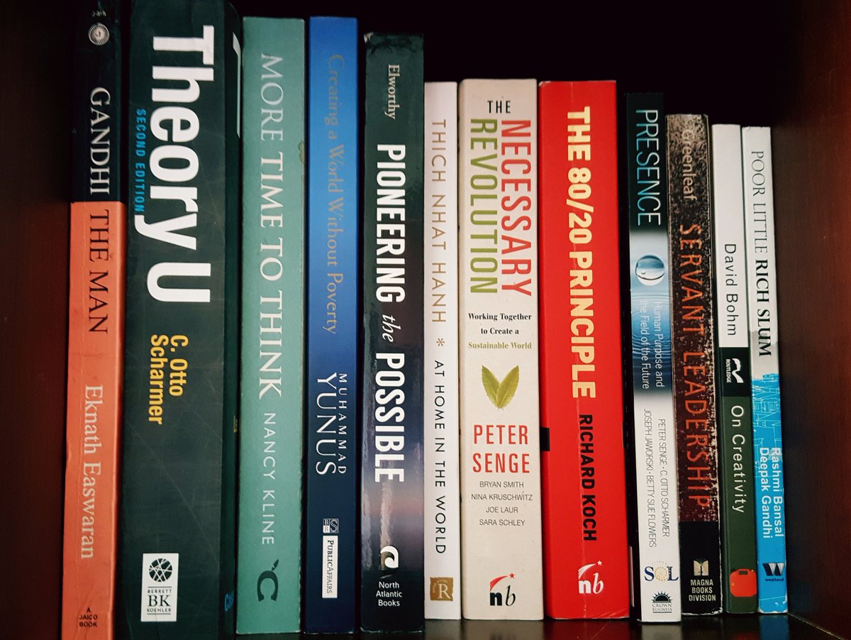 World changers bookshelf
#GlobalGoals #nonviolence #leadership #ConsciousBusiness <a href="/RichardKoch8020/">Richard Koch</a> <a href="/MITxULab/">MITxU.Lab</a> <a href="/greenleafcenter/">The Greenleaf Center at Seton Hall University</a> <a href="/Yunus_Centre/">Muhammad Yunus</a>