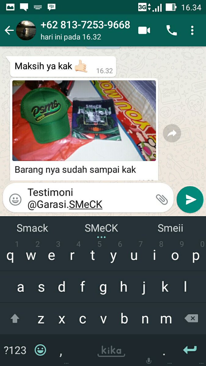 GarasiSMeCK's tweet photo. Alhamdulillah pengiriman ke batam sudah mendarat mulus.terima kasih udah belanja di kita,langganan ya hehe https://t.co/5fKoptsXht