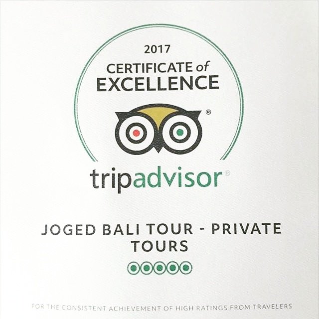 jogedbalitour's tweet photo. Received our Certificate of Excellence papers by post today. Thank you @TripAdvisor @TripAdvisorB2B @TripAdvisorUK #COE2017 https://t.co/eQGapfYoxd