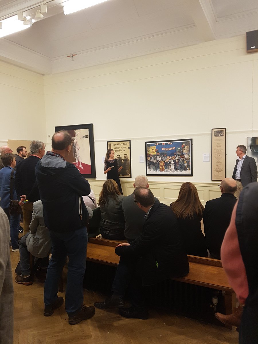 CornerStoneGall's tweet photo. 'The Dinner Party' Exhibition closed at Williamson Gallery, Birkenhead with talks from curators Gabrielle Warren Smith and Colin Simpson. https://t.co/JSh2sycHBB