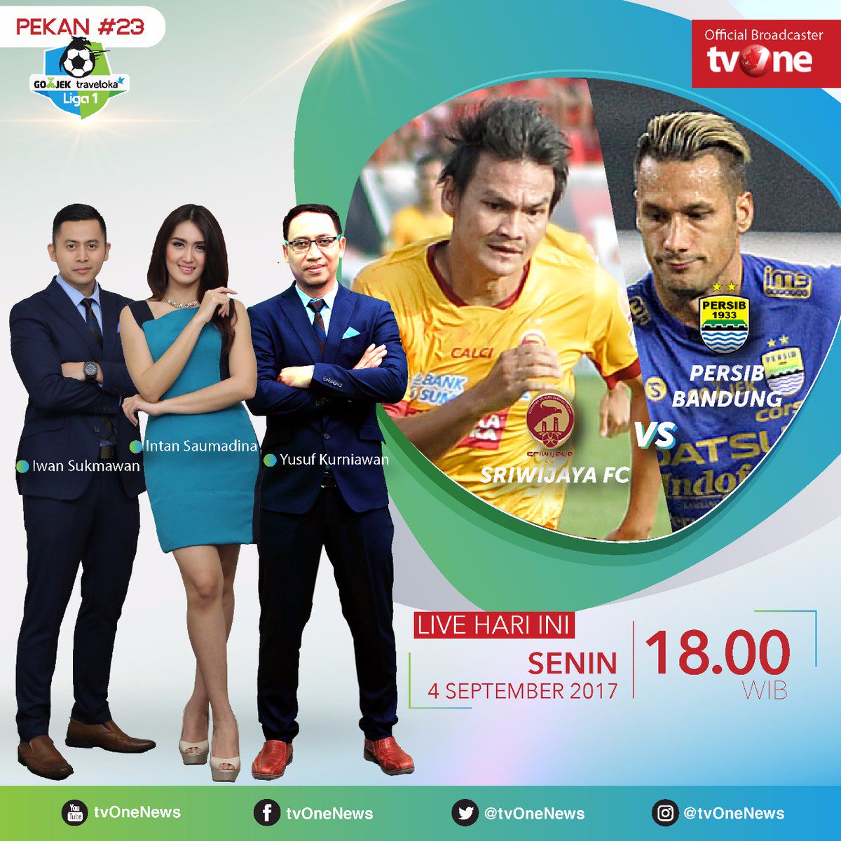 Jangan lewatkan super big match malam ini w/ <a href="/iwansukmawan/">iwan sukmawan</a> <a href="/intansaumadina/">Intan Saumadina</a> &amp; <a href="/Yusufk09/">M. Yusuf Kurniawan</a>