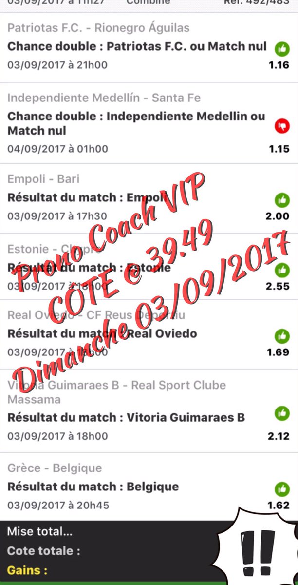Pronocoach1's tweet photo. PRONO COACH VIP

FOOT @  39.49 ❌

Tous nos MISSILES sont disponibles uniquement sur notre VIP

#ParionsSport #TeamParieur #MortalCombo https://t.co/lcvHBPOCpf